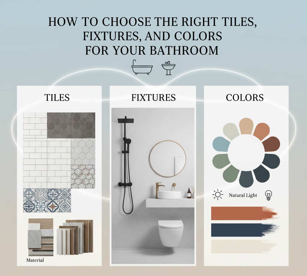 How to Choose the Right Tiles, Fixtures, and Colors for Your Bathroom