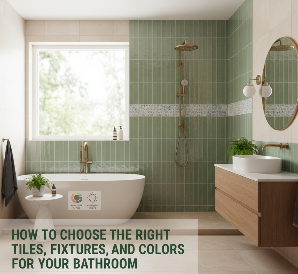 How to Choose the Right Tiles, Fixtures, and Colors for Your Bathroom